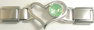 Open Heart Link - August Peridot - Click Image to Close